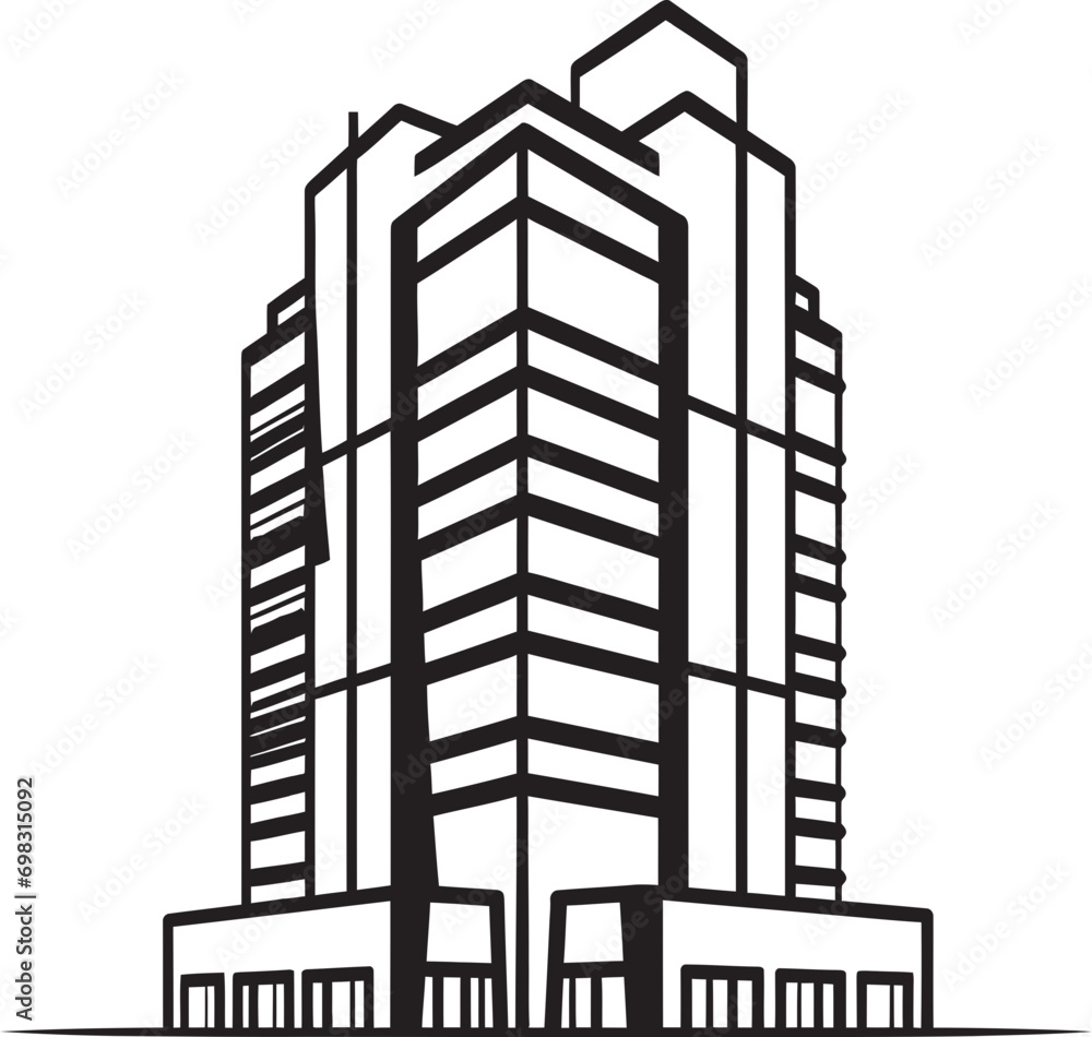 Metropolitan Elevation Matrix Multifloor Cityscape Vector Emblem Downtown Marvel Essence Multifloral Skyscraper Vector Logo Design Metropolitan Elevation Matrix Multifloor Cityscape Vector Emblem Downtown Marvel Essence Multifloral Skyscraper Vector Logo Design