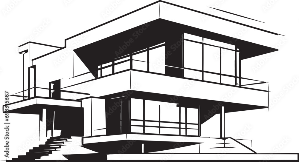 Twin Domicile Impression Duplex House Sketch in Vector Logo Dual Level Visionary Sketch Idea for Duplex House Vector Icon Twin Domicile Impression Duplex House Sketch in Vector Logo Dual Level Visionary Sketch Idea for Duplex House Vector Icon