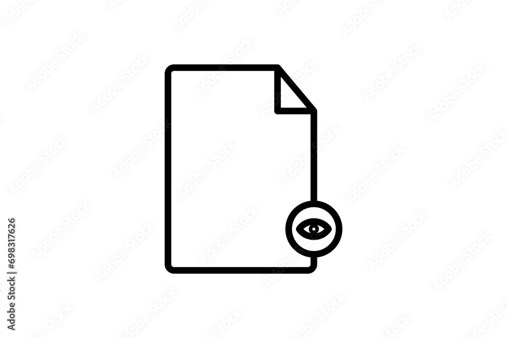 preview file icon. icon related to basic web and UI. suitable for web site, app, user interfaces, printable etc. line icon style. simple vector design editable preview file icon. icon related to basic web and UI. suitable for web site, app, user interfaces, printable etc. line icon style. simple vector design editable