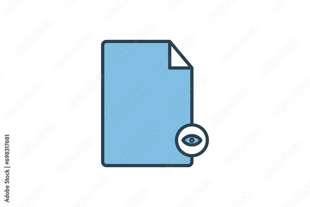 preview file icon. icon related to basic web and UI. suitable for web site, app, user interfaces, printable etc. flat line icon style. simple vector design editable preview file icon. icon related to basic web and UI. suitable for web site, app, user interfaces, printable etc. flat line icon style. simple vector design editable