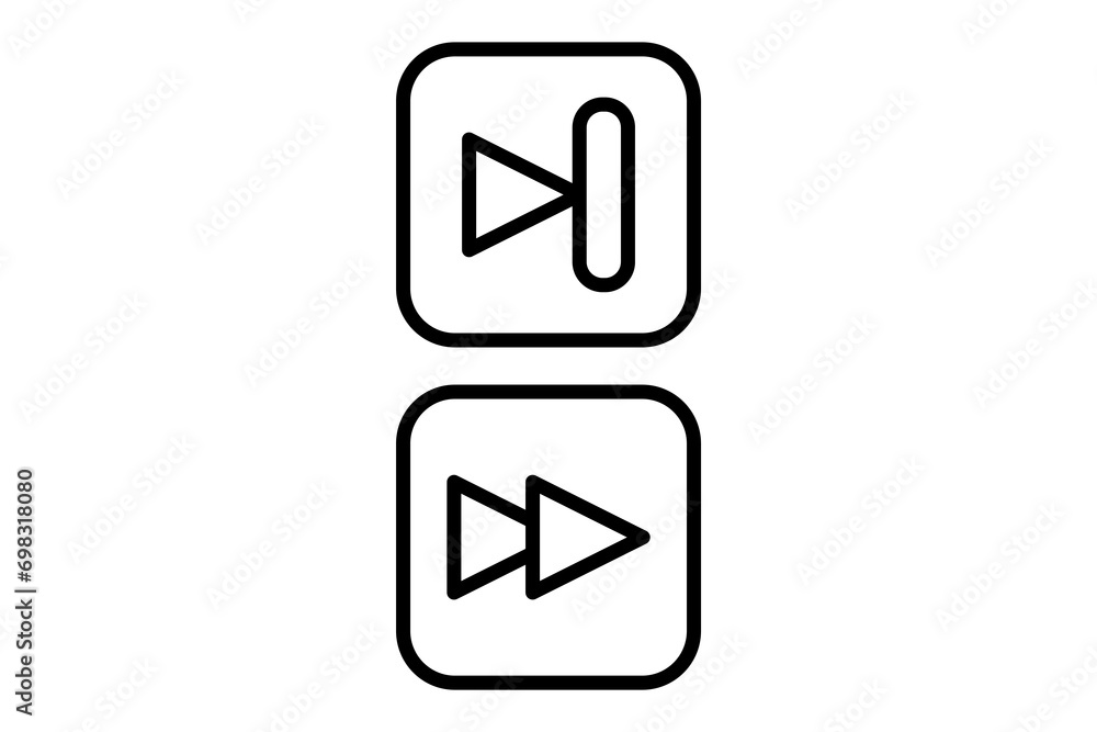 forward icon. icon related to basic web and UI. suitable for web site, app, user interfaces, printable etc. line icon style. simple vector design editable forward icon. icon related to basic web and UI. suitable for web site, app, user interfaces, printable etc. line icon style. simple vector design editable