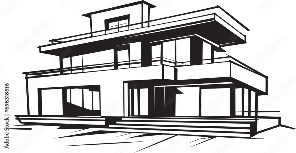 Stalwart Living Crest Bold House Outline Vector Icon Firm Residence Symbol Thick House Sketch Emblem Stalwart Living Crest Bold House Outline Vector Icon Firm Residence Symbol Thick House Sketch Emblem