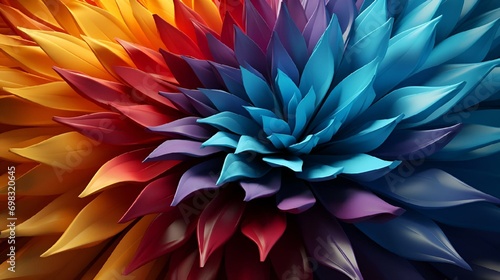 Wallpaper Mural AI illustration of a stunning flower with a variety of colors. Torontodigital.ca