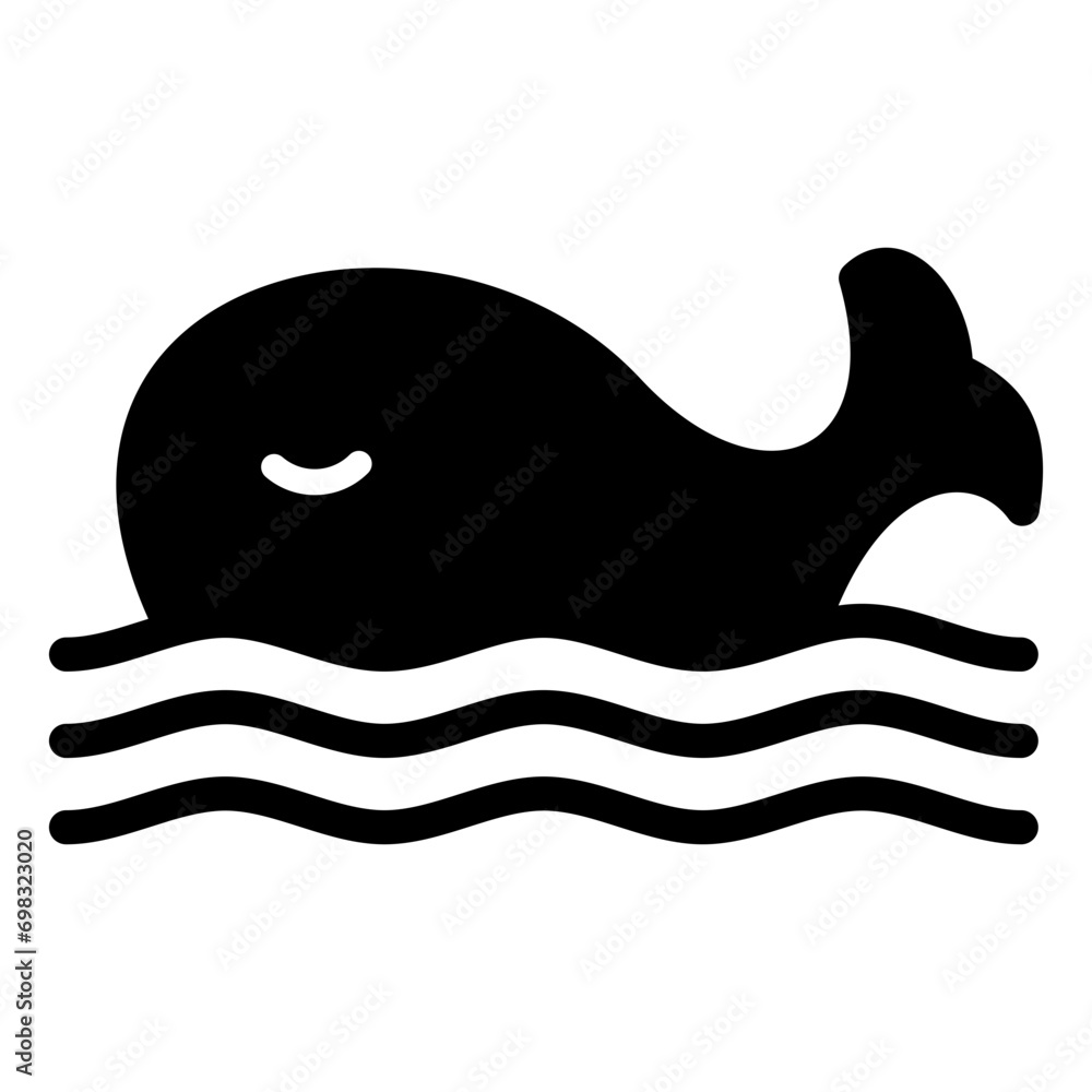 Obraz premium whale icon