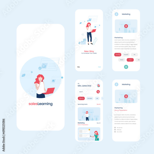A user interface for marketing-specific online learning applications