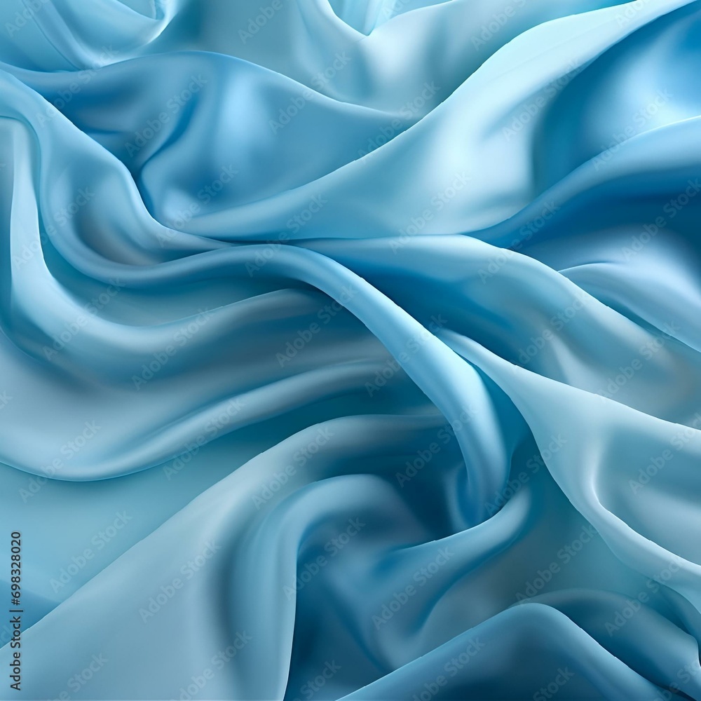 Obraz premium AI-generated illustration of a deep blue cloth and drapery