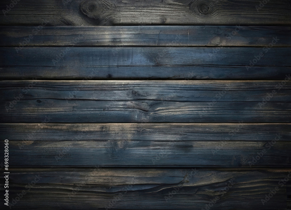 Fototapeta premium blue and grey and black and brown wood wall wooden plank board texture background