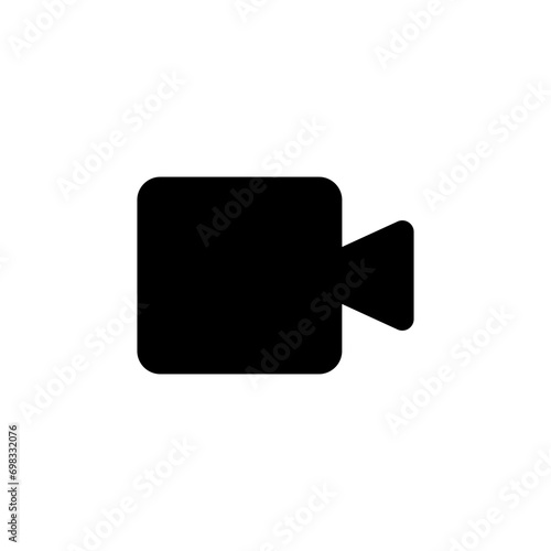 camera video icon for live steaming . Video call icon sign. web vector icon