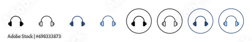 Headphone icon vector. Headvector sign and symbol