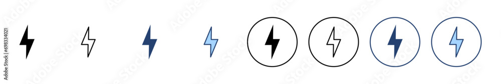 Lightning icon vector. electric sign and symbol. power icon. energy sign Lightning icon vector. electric sign and symbol. power icon. energy sign