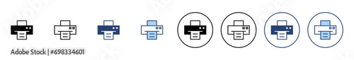 Print icon vector. printer sign and symbol