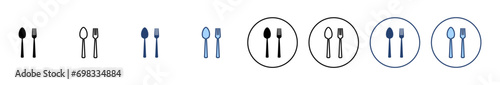spoon and fork icon vector. spoon, fork and knife icon vector. restaurant sign and symbol