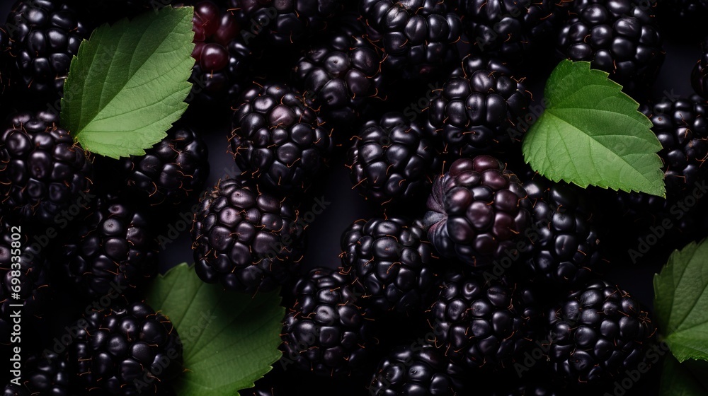 Top view fresh raspberry on the table AI Generative Top view fresh raspberry on the table AI Generative