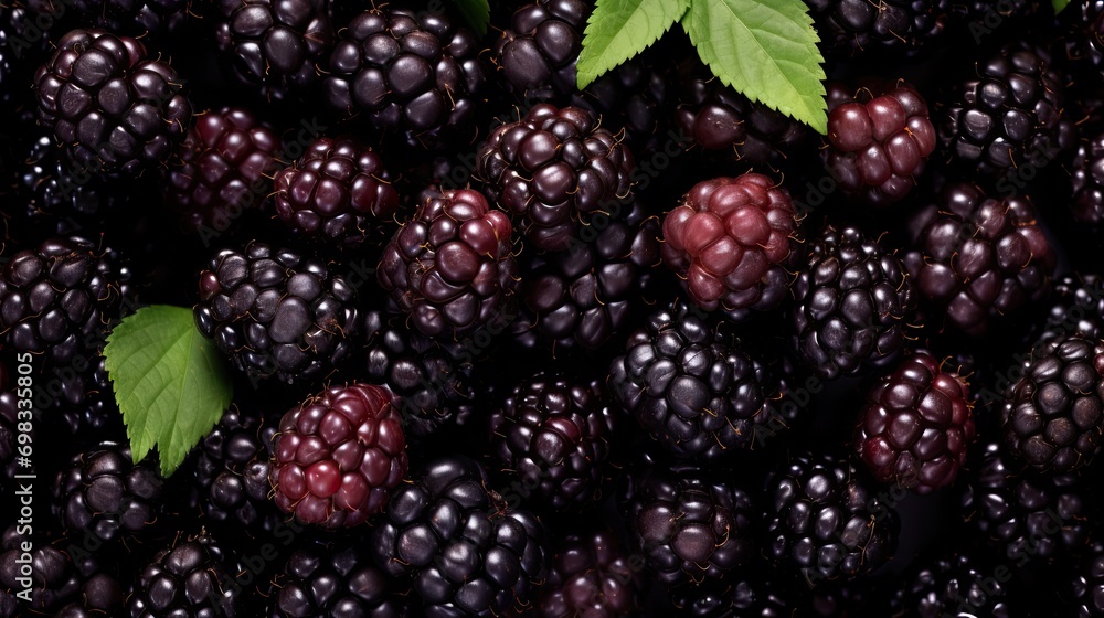 Top view fresh raspberry on the table AI Generative Top view fresh raspberry on the table AI Generative