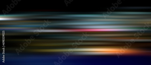 Colorful speed light trails  motion blur effect. Banner design