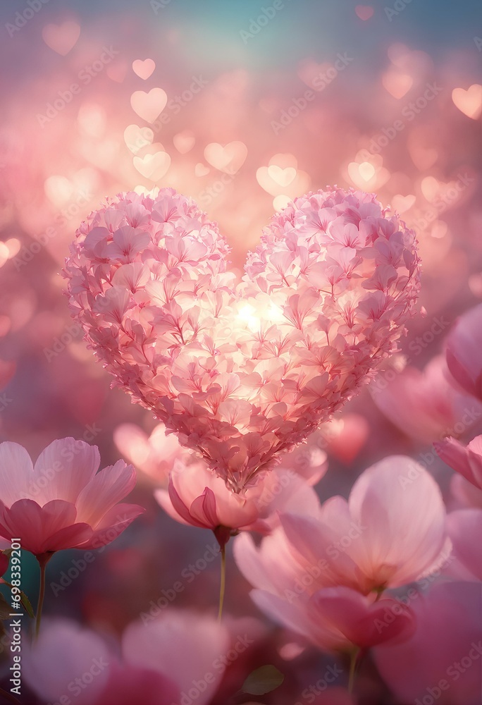Obraz premium バレンタイン、背景、コピースペース|valentine, background, copy space. Generative AI