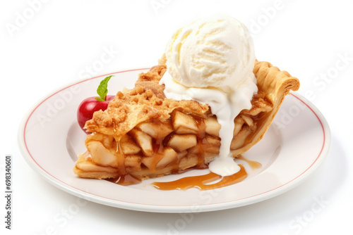Pastry pie fruit sweet dessert cream apple slice baking food