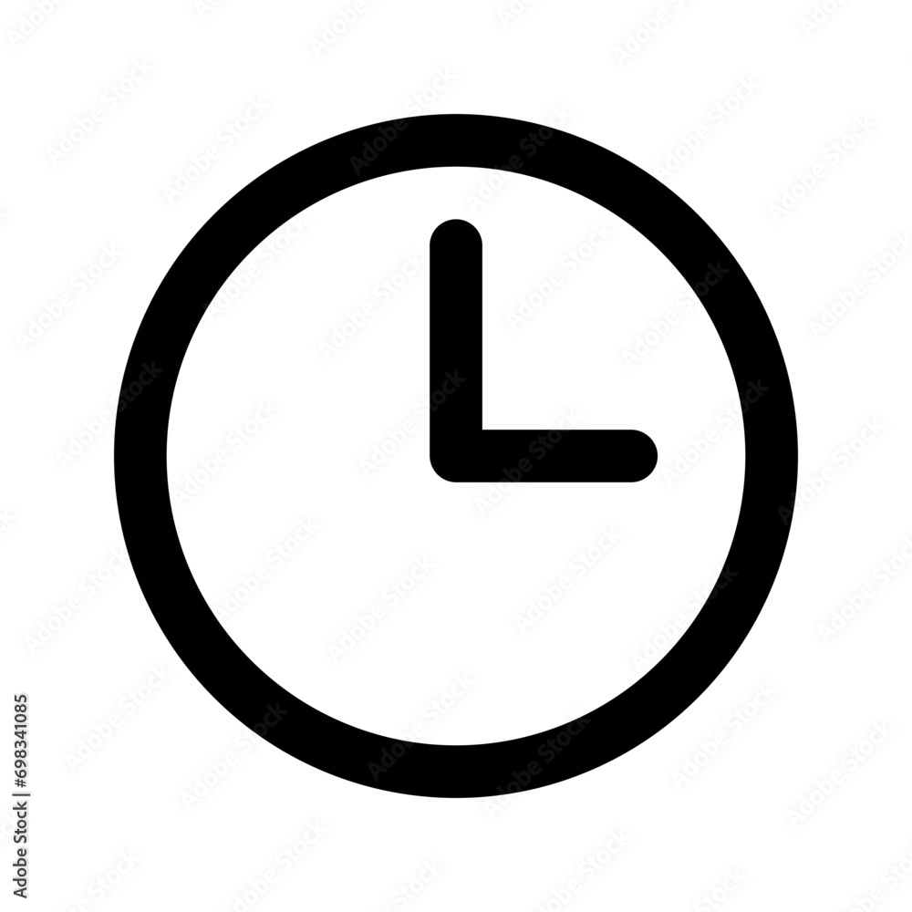 clock line icon - obrazy, fototapety, plakaty 