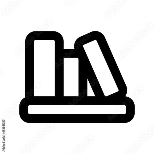 bookshelf line icon