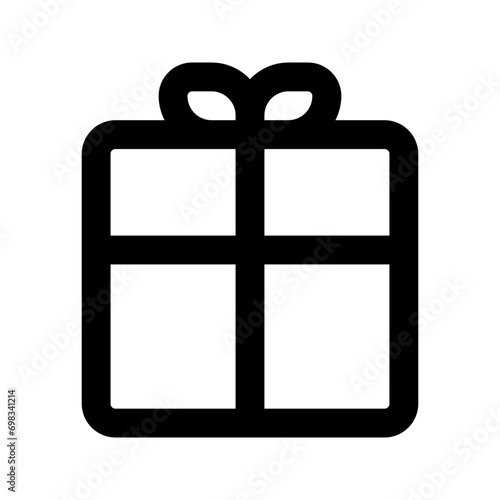 giftbox line icon