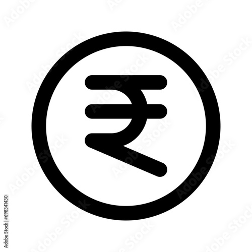 rupee line icon photo