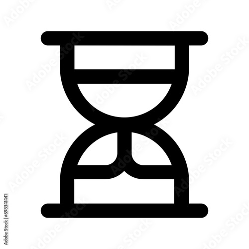 sand clock line icon