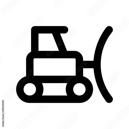 snowplow line icon
