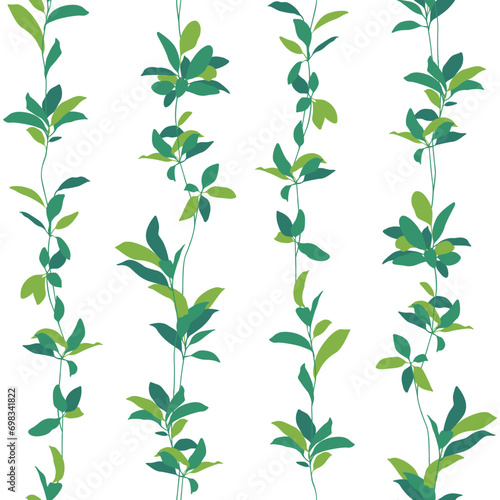 Seamless pattern with beautiful plants perfect for textiles 