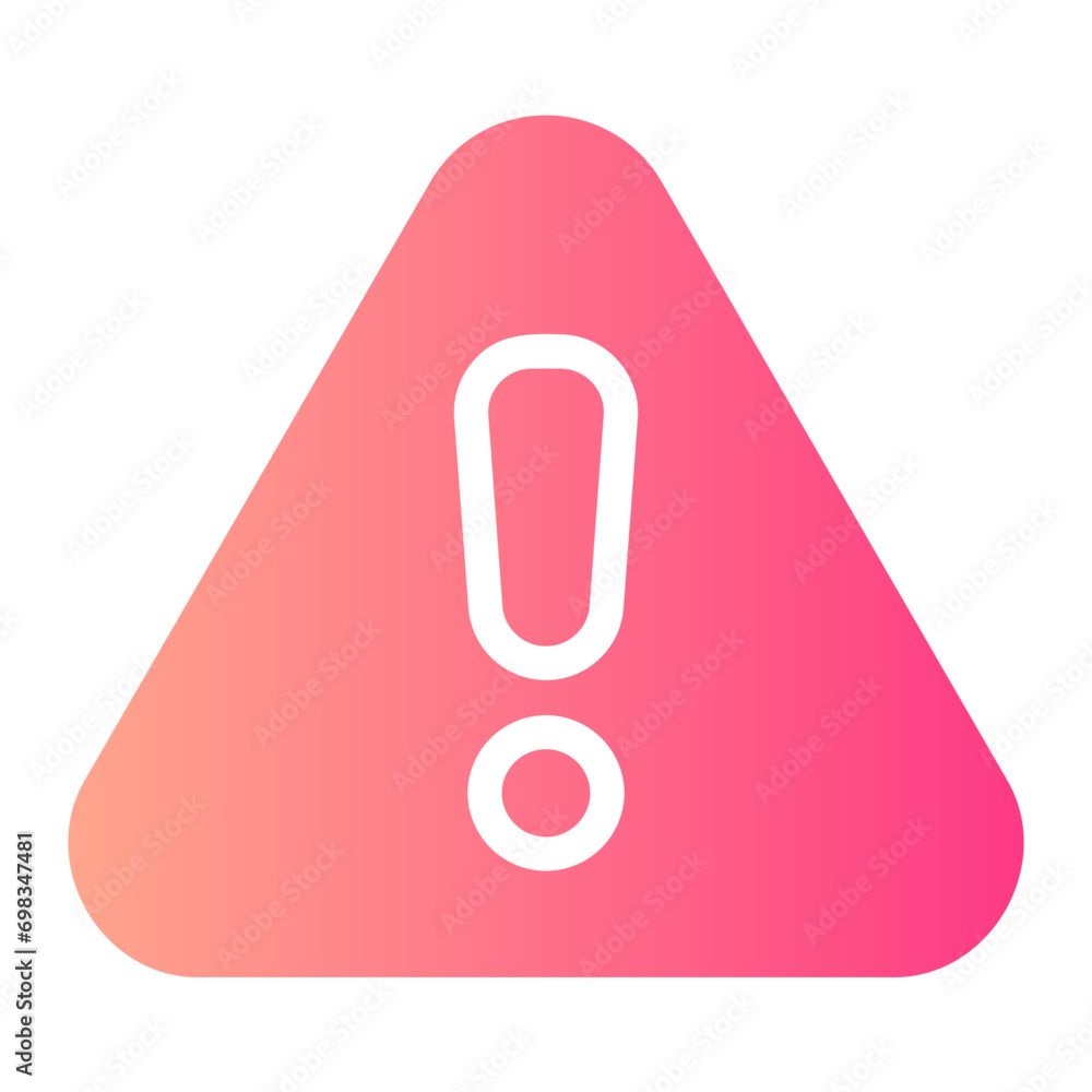 caution Gradient icon