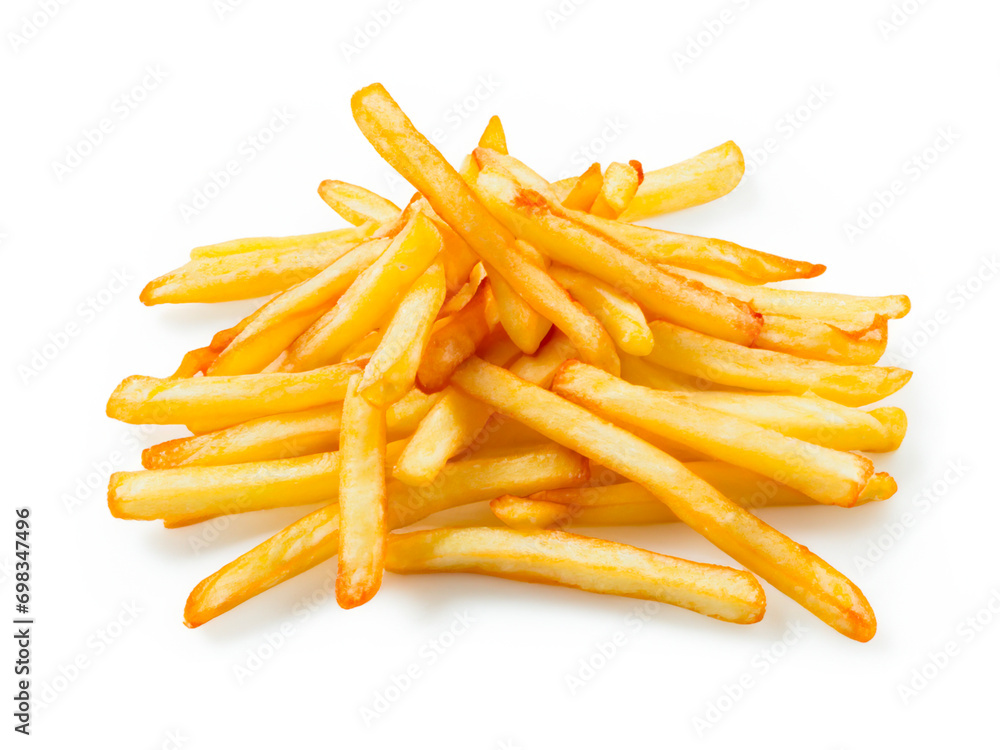 french fries isolated on white background french fries isolated on white background