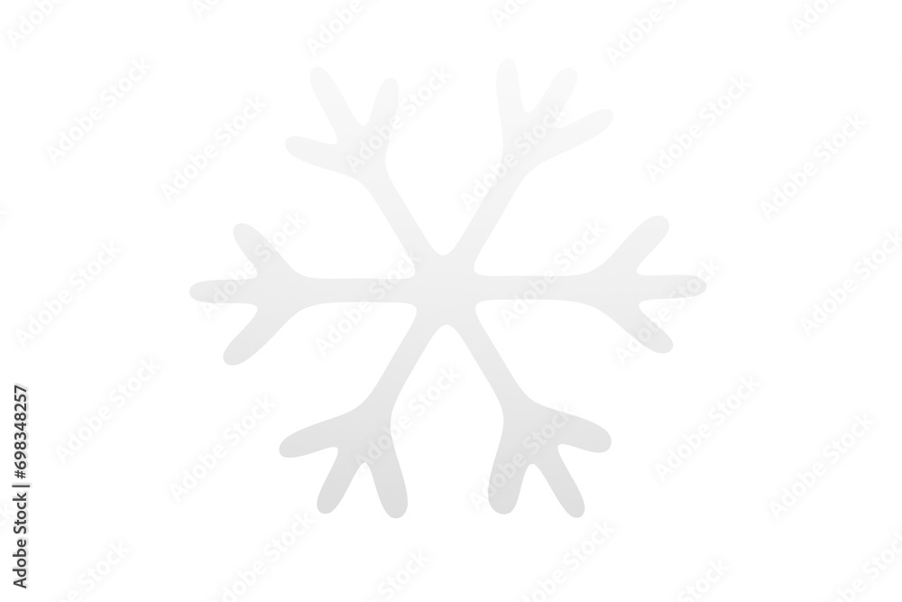 snowflake on white snowflake on white