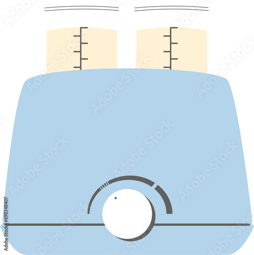 Breastfeeding equipment, breast pump Illustration 