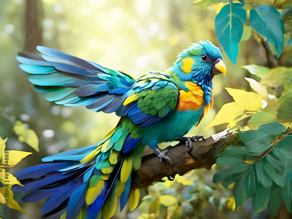 Fototapeta premium Most beautiful birds in the world generative Ai