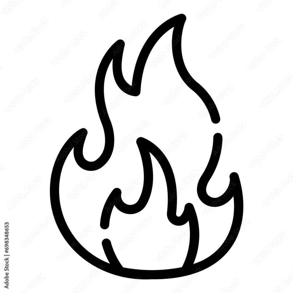 fire Line Icon fire Line Icon