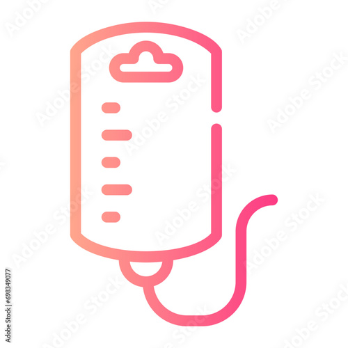 blood transfusion Line Gradient Icon
