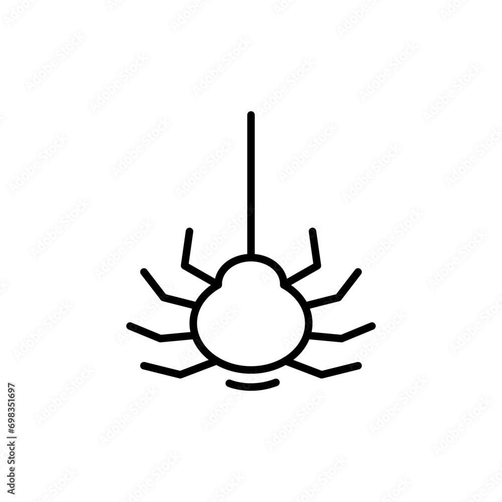 Spider outline icons, halloween design minimalist vector illustration ,simple transparent graphic element .Isolated on white background Spider outline icons, halloween design minimalist vector illustration ,simple transparent graphic element .Isolated on white background