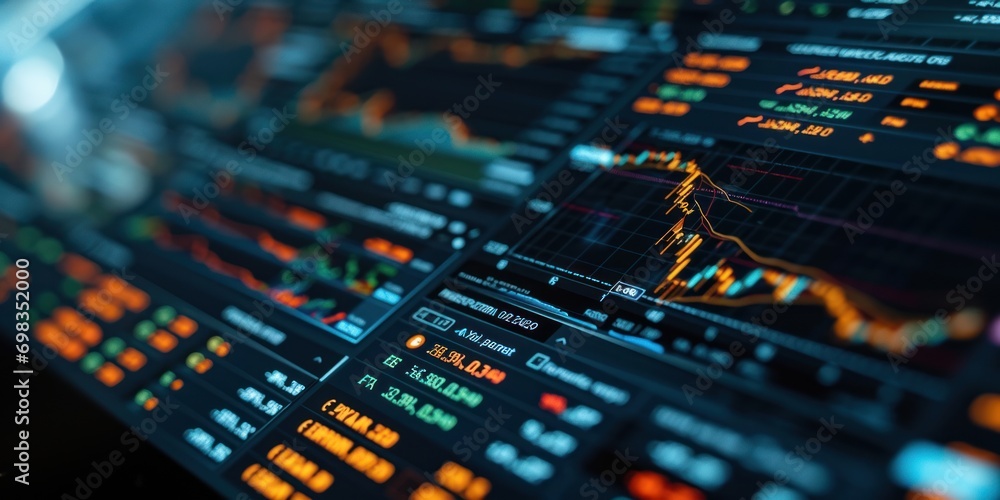 Crypto and bitcoin exchange-traded fund or spot price ETF funds application gets approved and listed for institutions investment on stock exchanges concept as