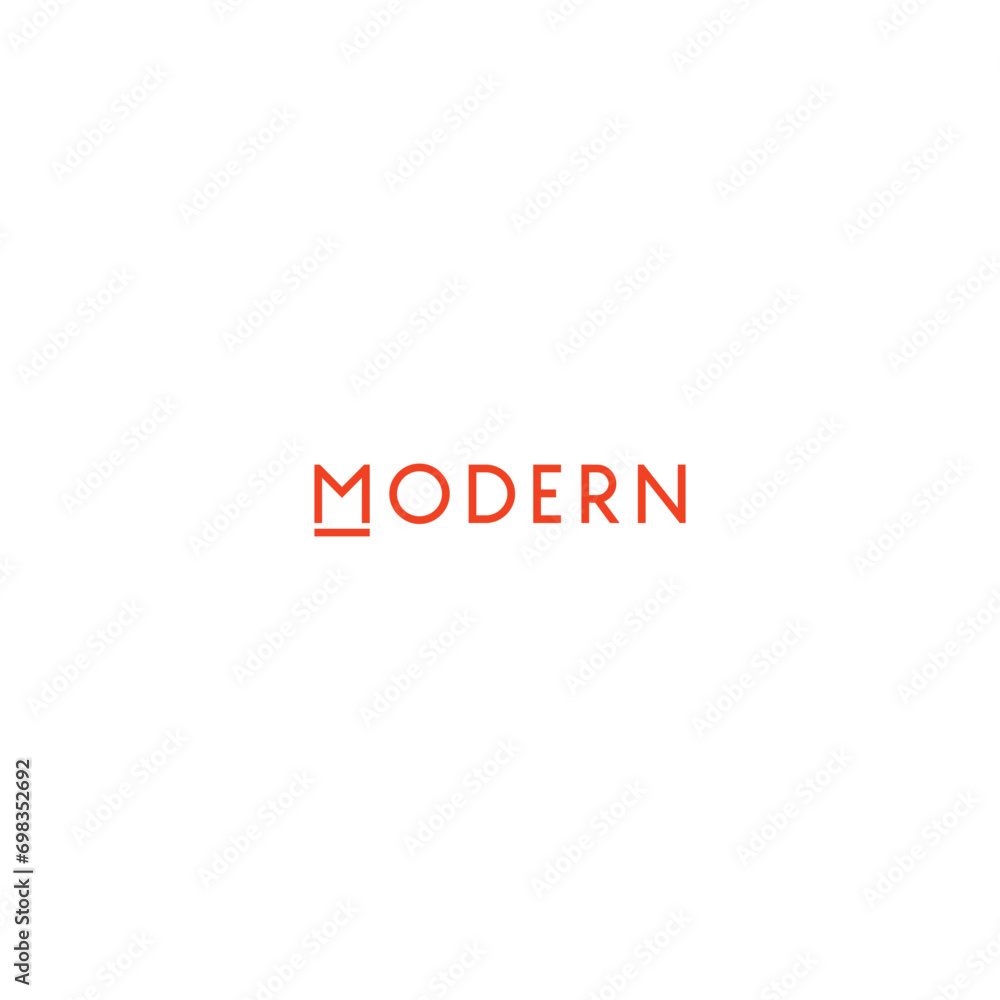 Modern logo design timeless emblem brand identity logotype abstract minimalist monogram typography vector logo