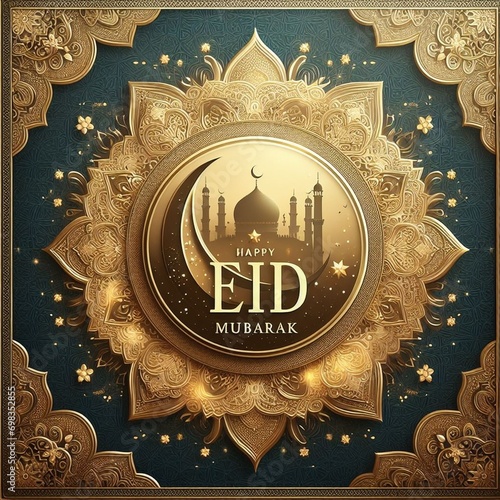 Abstract ramadan islamic background image.generative AI