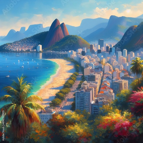 Beach in Rio de Janeiro Brazil photo