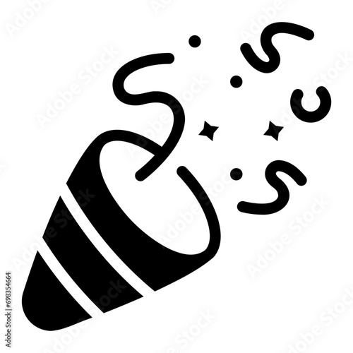 party popper Solid icon