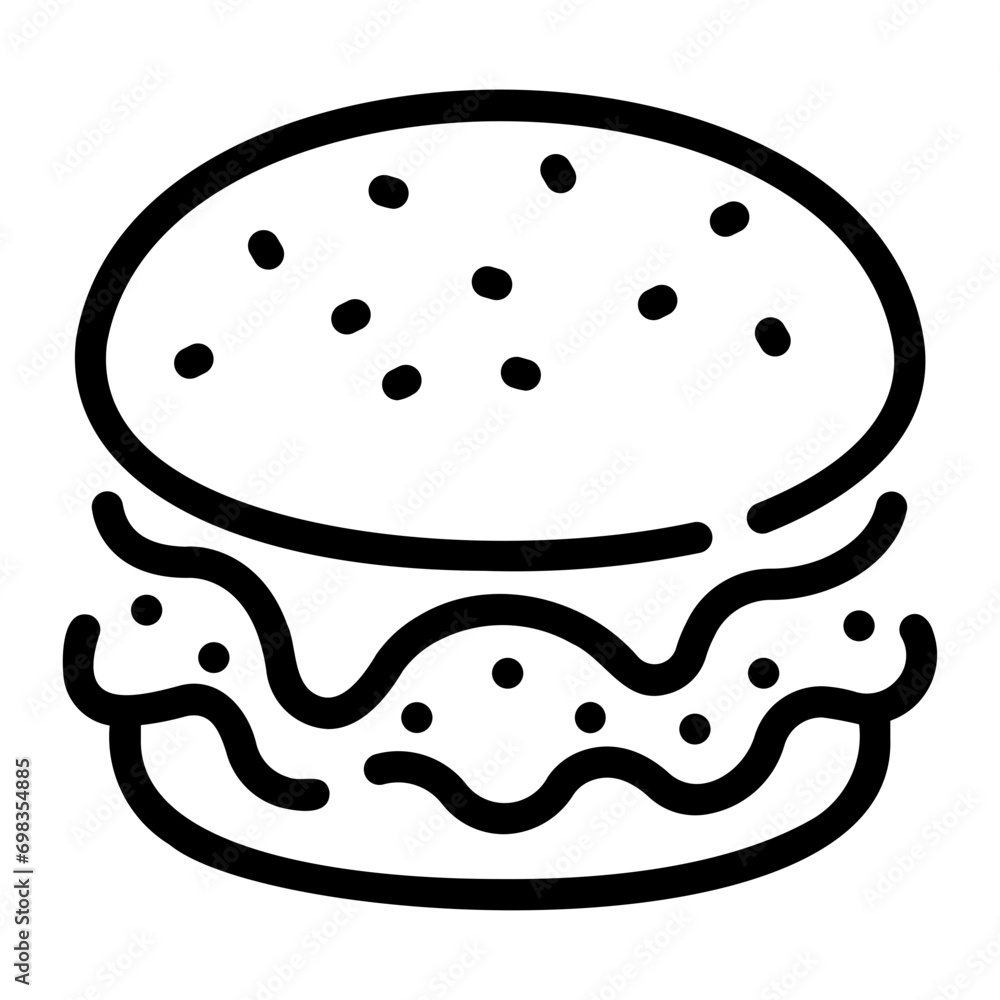burger Line Icon burger Line Icon