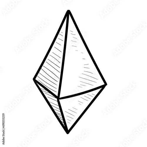 crystals handdrawn illustration