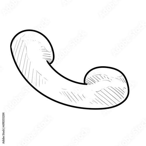 telephone handdrawn illustration