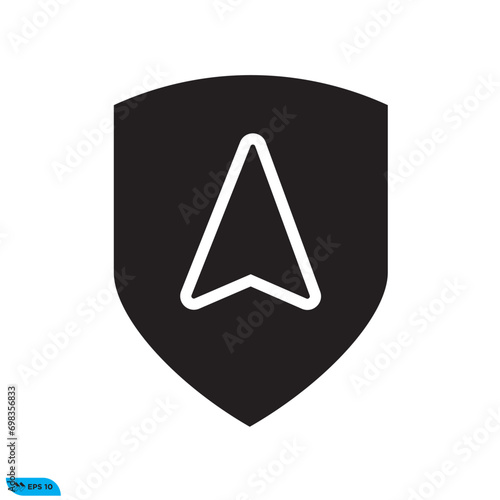Arrow cursor shield icon design vector graphic of template, sign and symbol Free Download Arrow cursor shield icon design vector graphic of template, sign and symbol - GFXLoad