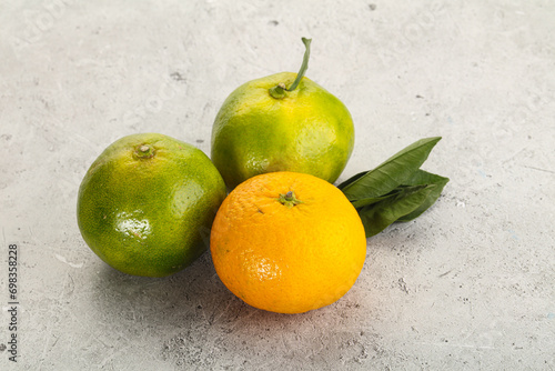 Fresh ripe sweet juicy mandarins