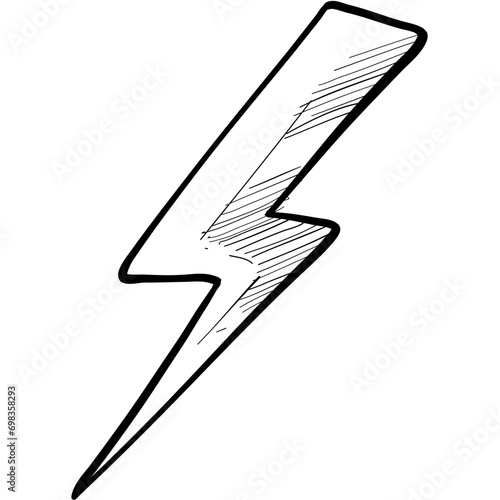 thunder handdrawn illustration