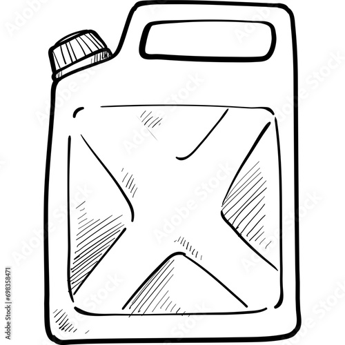 gasoline handdrawn illustration