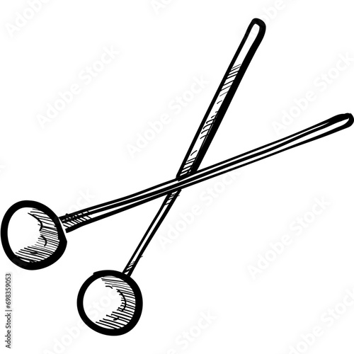drumstick handdrawn illustration