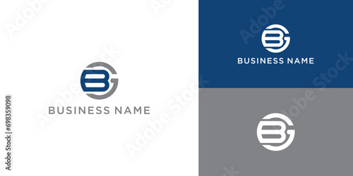 GB BG G B Abstract Letters Logo Monogram